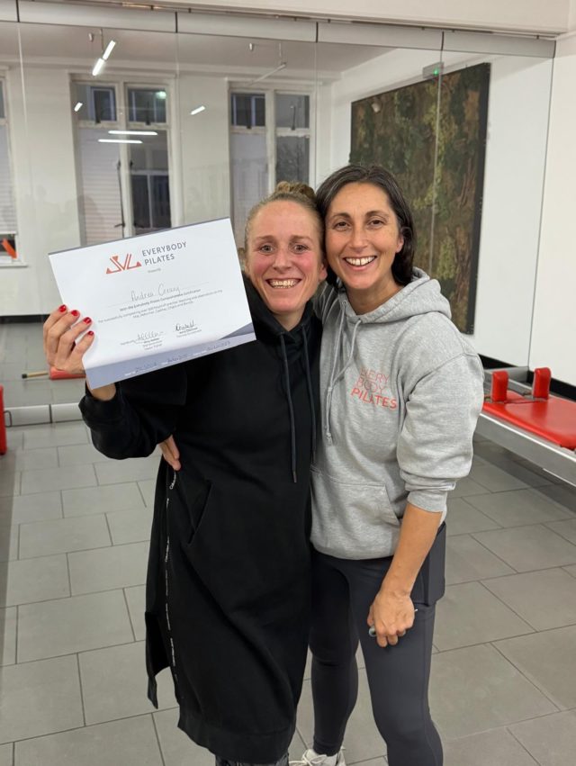 This wonderful woman continues to grow and inspire us!Congratulations @_ac_pilates @gracehillstudios i have loved every moment of your journey into Classical Comprehensive and beyond!#classicalpilates #everybodypilates  #reformerpilates #pilatesuk #amykellow #classicalpilatesteachertraining #becomeapilatesinstructor #pilatestraining